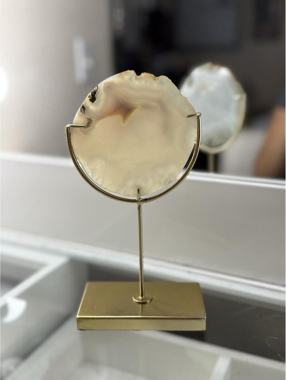 Modern Earth Tone Agate Display Piece